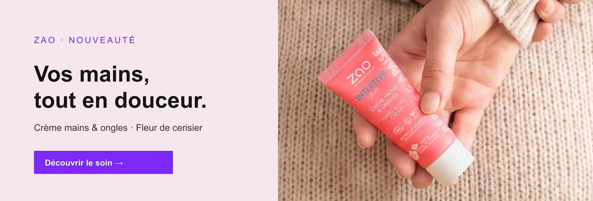 Crème mains & ongles ZAO — Fleur de cerisier