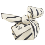 Furoshiki Zèbre 52 x 52 cm Coton bio Fabriqué en France Avril vue 2