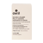 Savon à raser multi-usages saponifié à froid 95g Avril