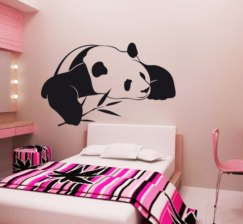 Stickers Panda au bambou