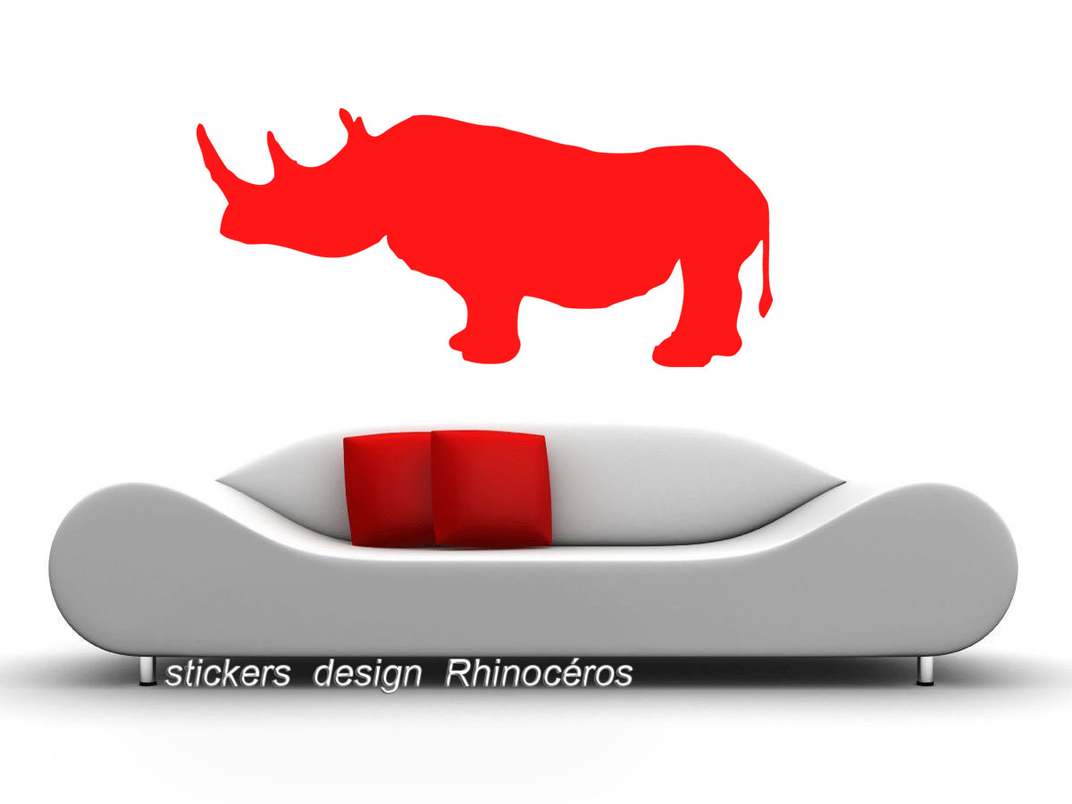 sticker Rhinocéros