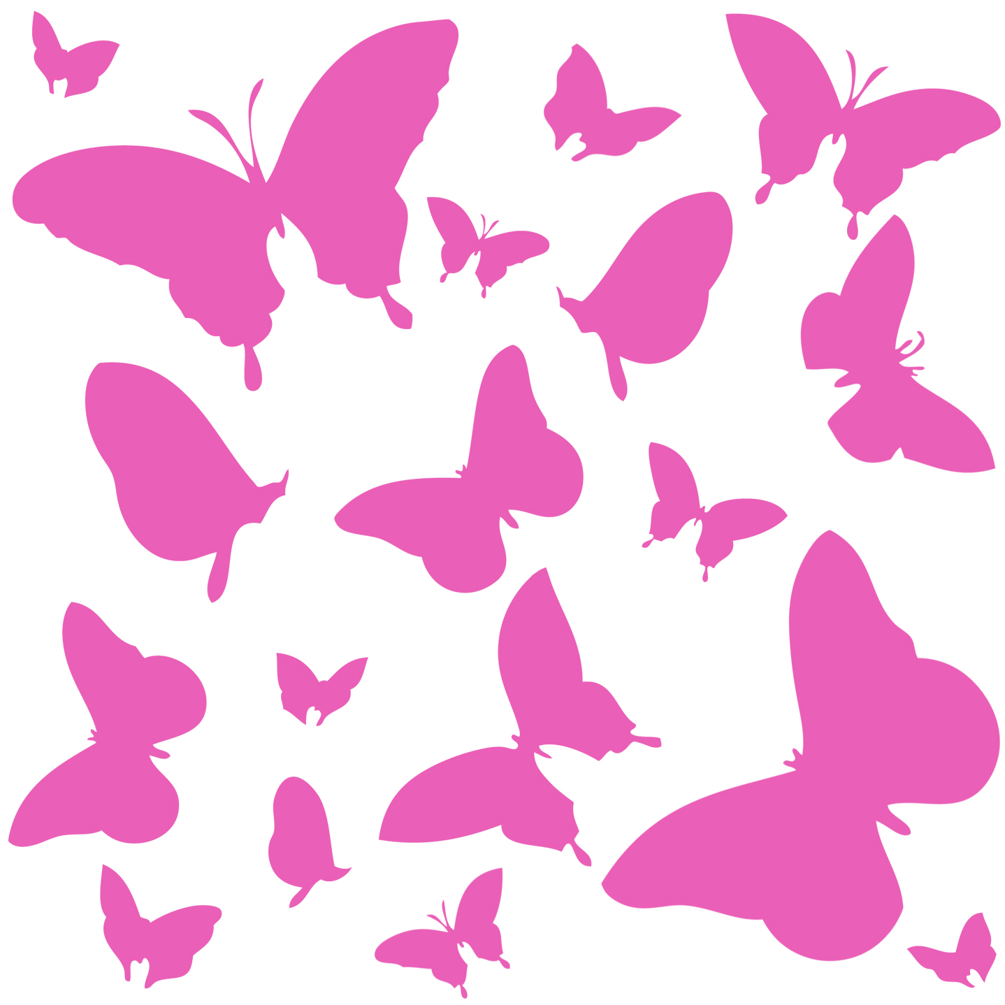 stickers autocollants 18 papillons