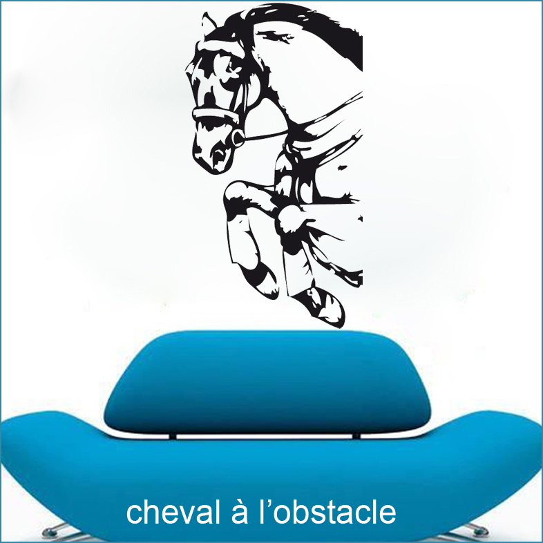 Stickers Cheval à l\'obstacle