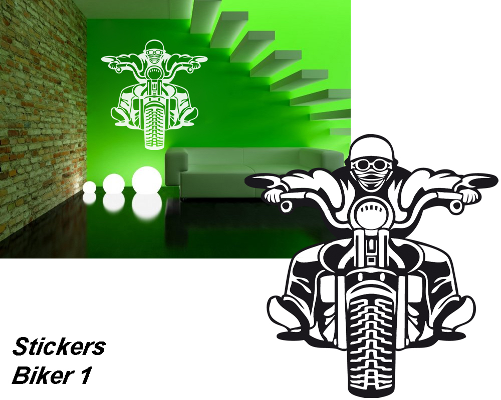Stickers moto Biker 01