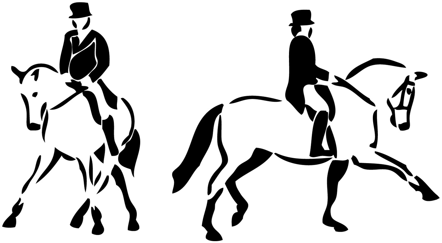 stickers dressage chevaux