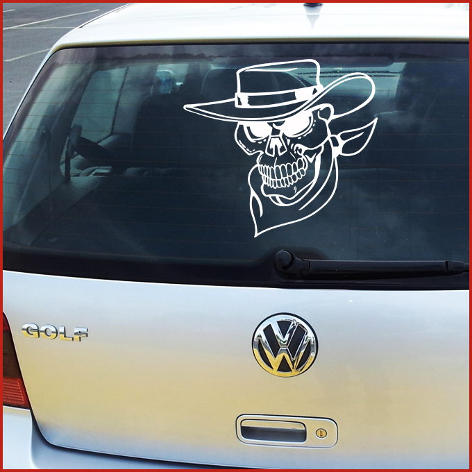 Crâne Tête De Mort Skull Horreur Stickers Décalque Autocollant Sticker Pour Voiture Véhicule Automobile Autocollant 12x18CM 