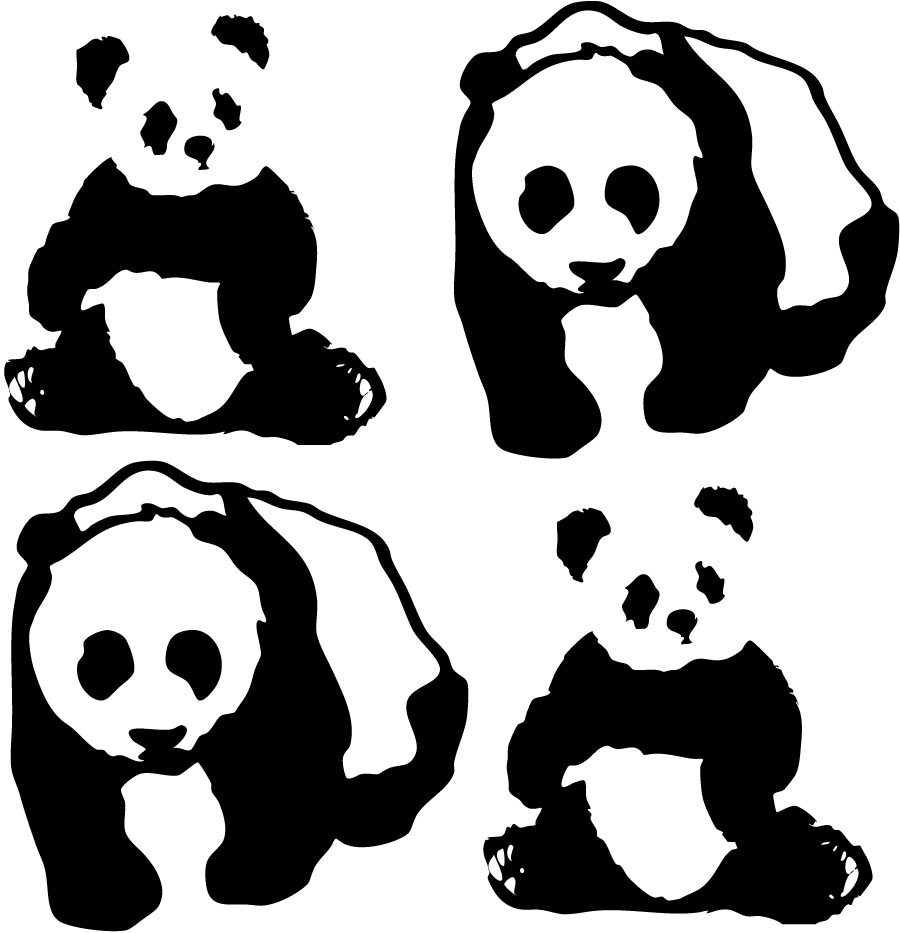 Stickers 4 pandas
