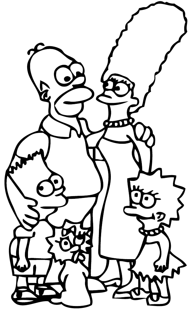 STICKERS FAMILLE SIMPSON