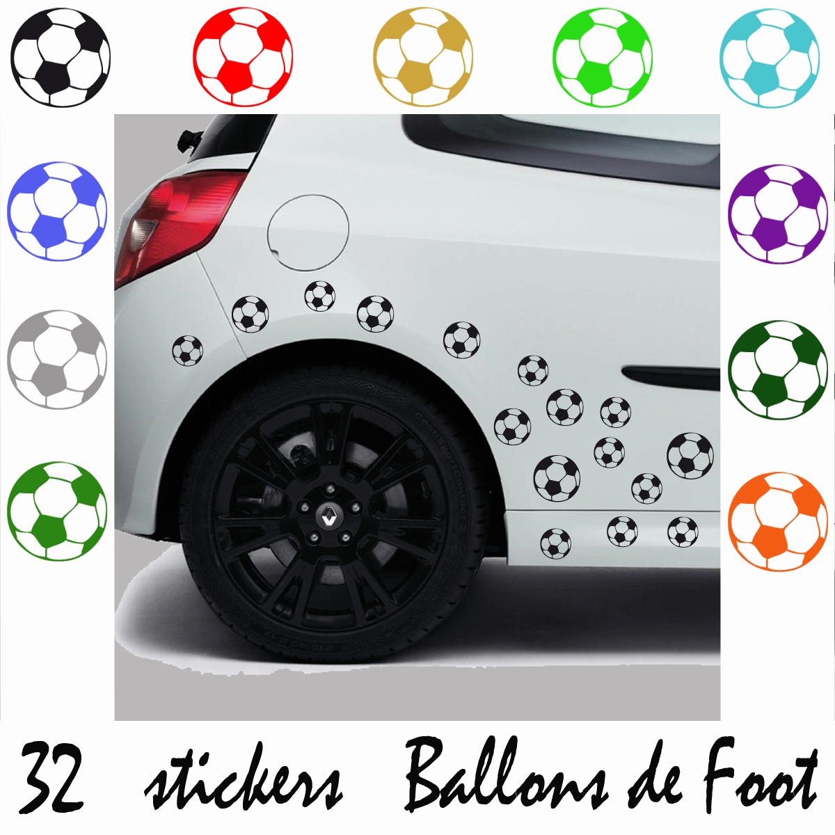 Stickers tuning ballons de foot