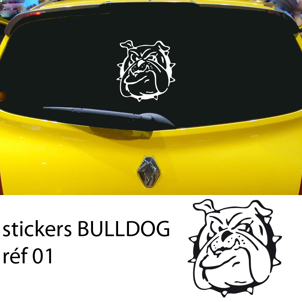 Stickers bulldog 01