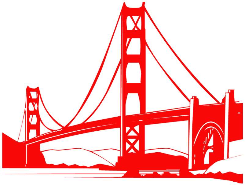 Stickers Golden Gate 2