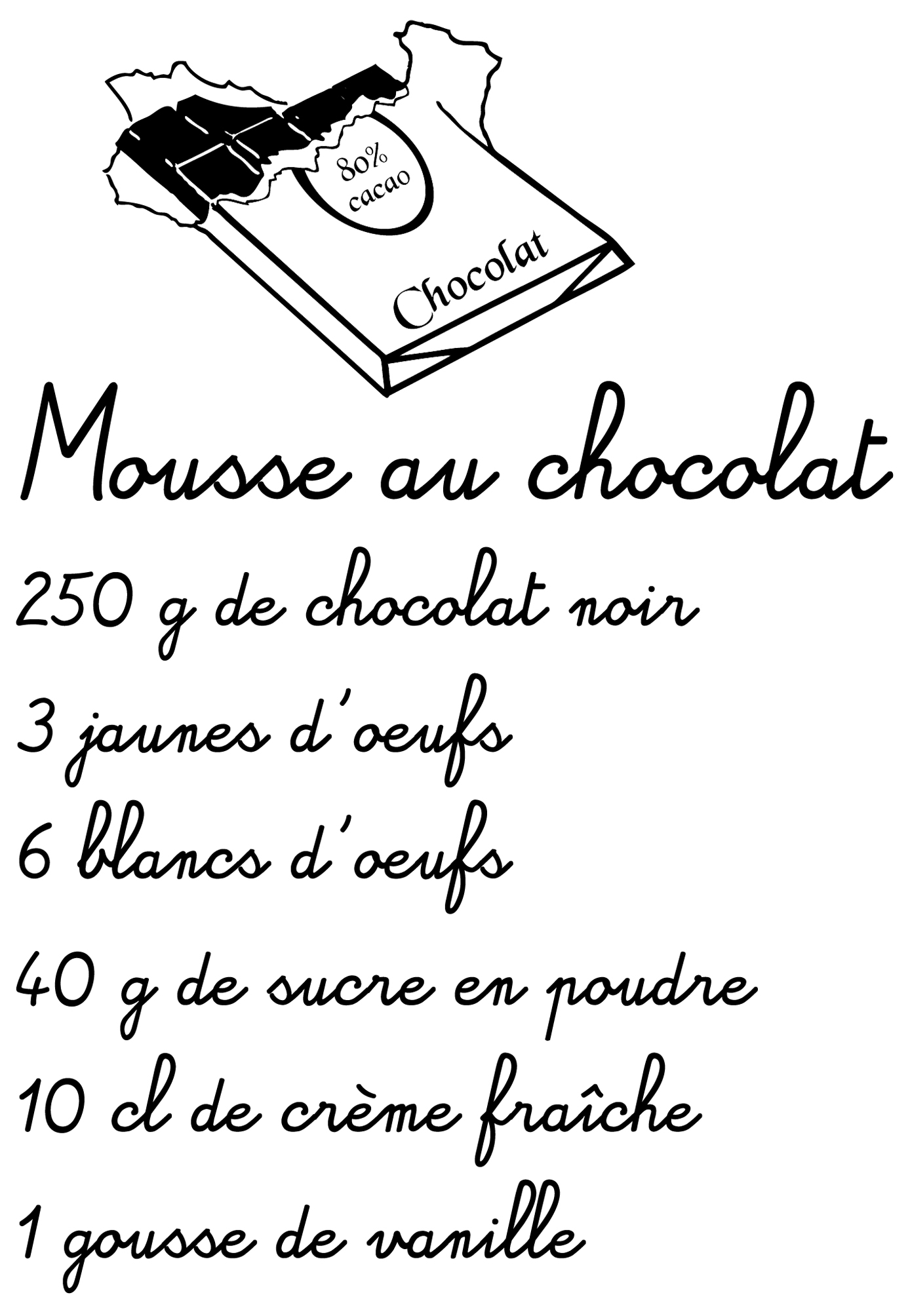 Stickers MOUSSE au chocolat