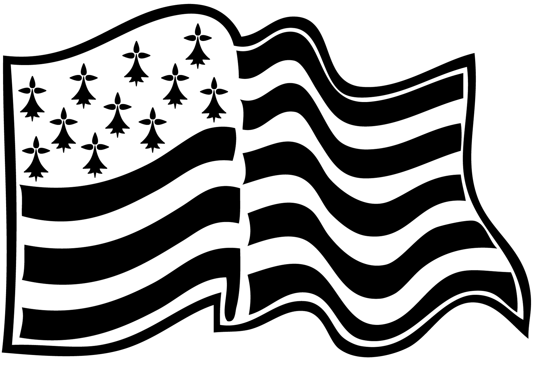 Stickers drapeau Breton