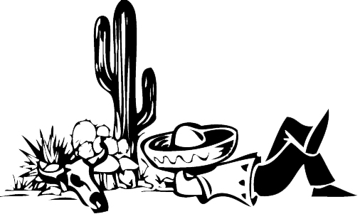 Stickers mexicain au cactus