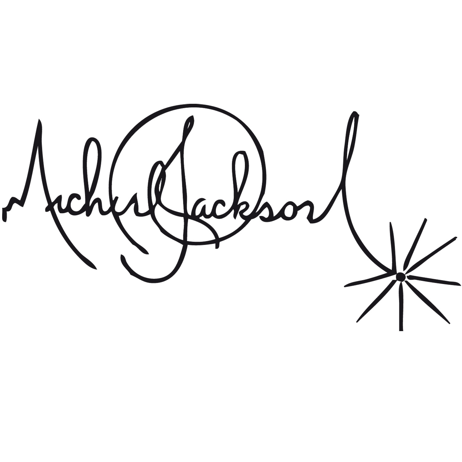Stickers Mickael Jackson Signature
