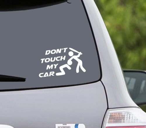 Stickers Tuning DON\'T TOUCH MY CAR