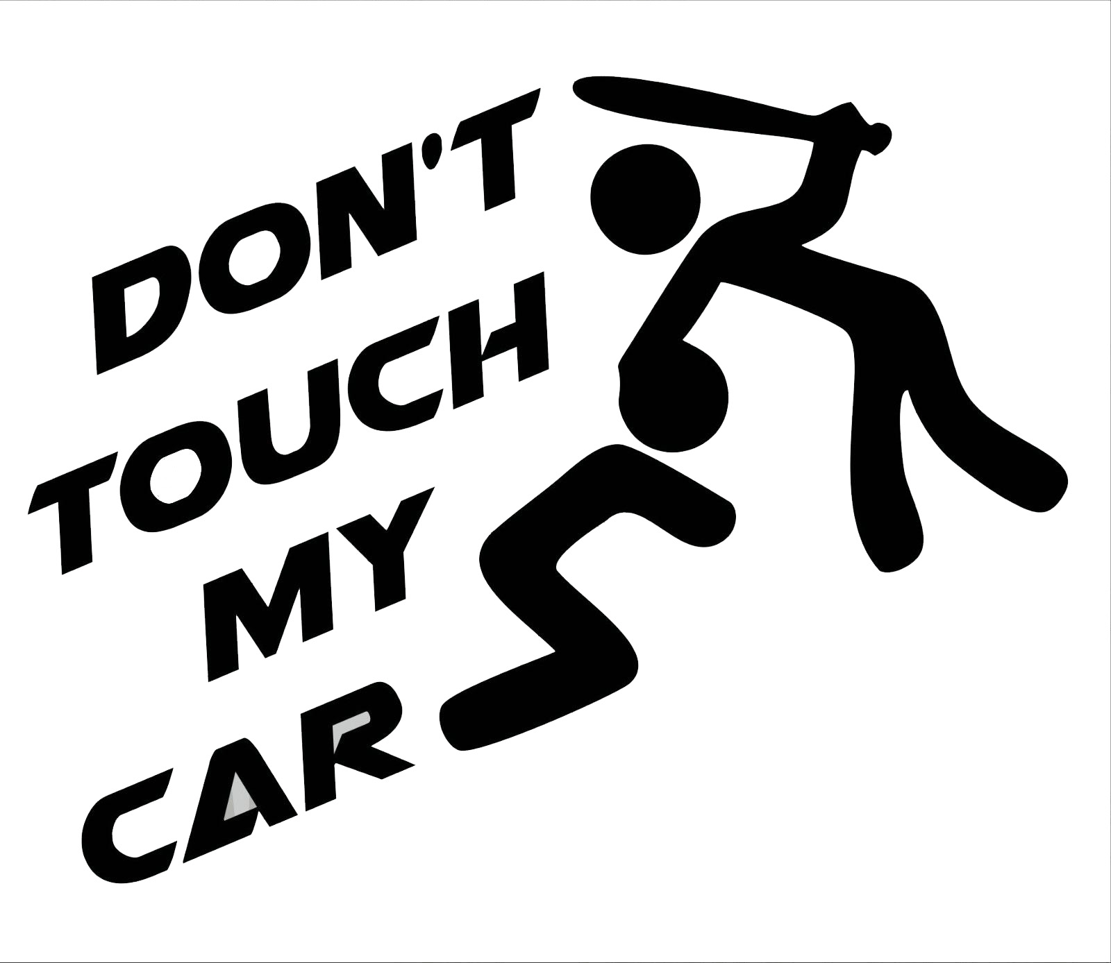 stickers tuning dont touch my car