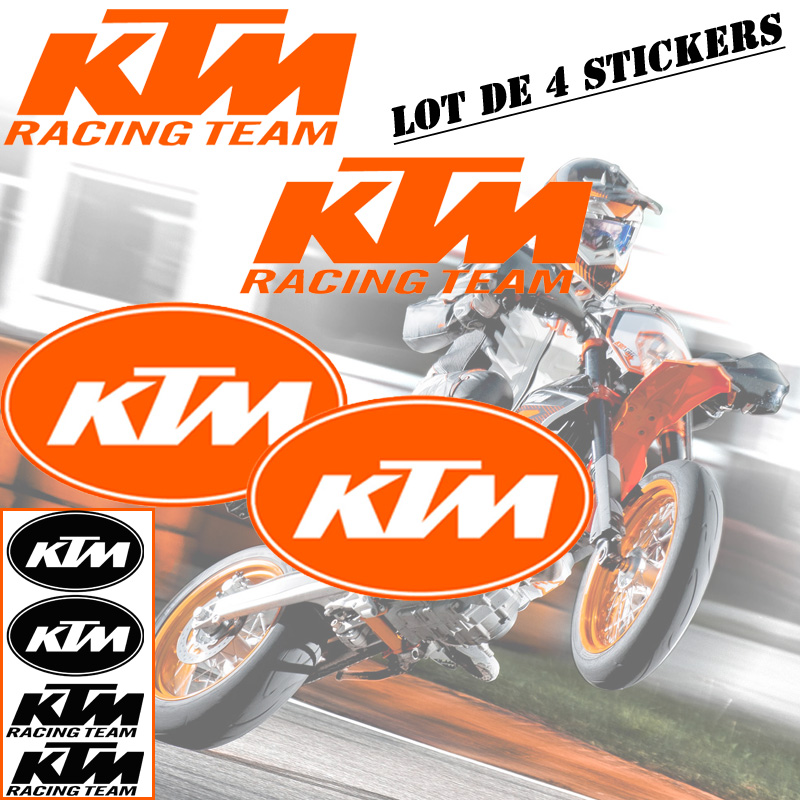 Stickers autocollant KTM Racing team 01