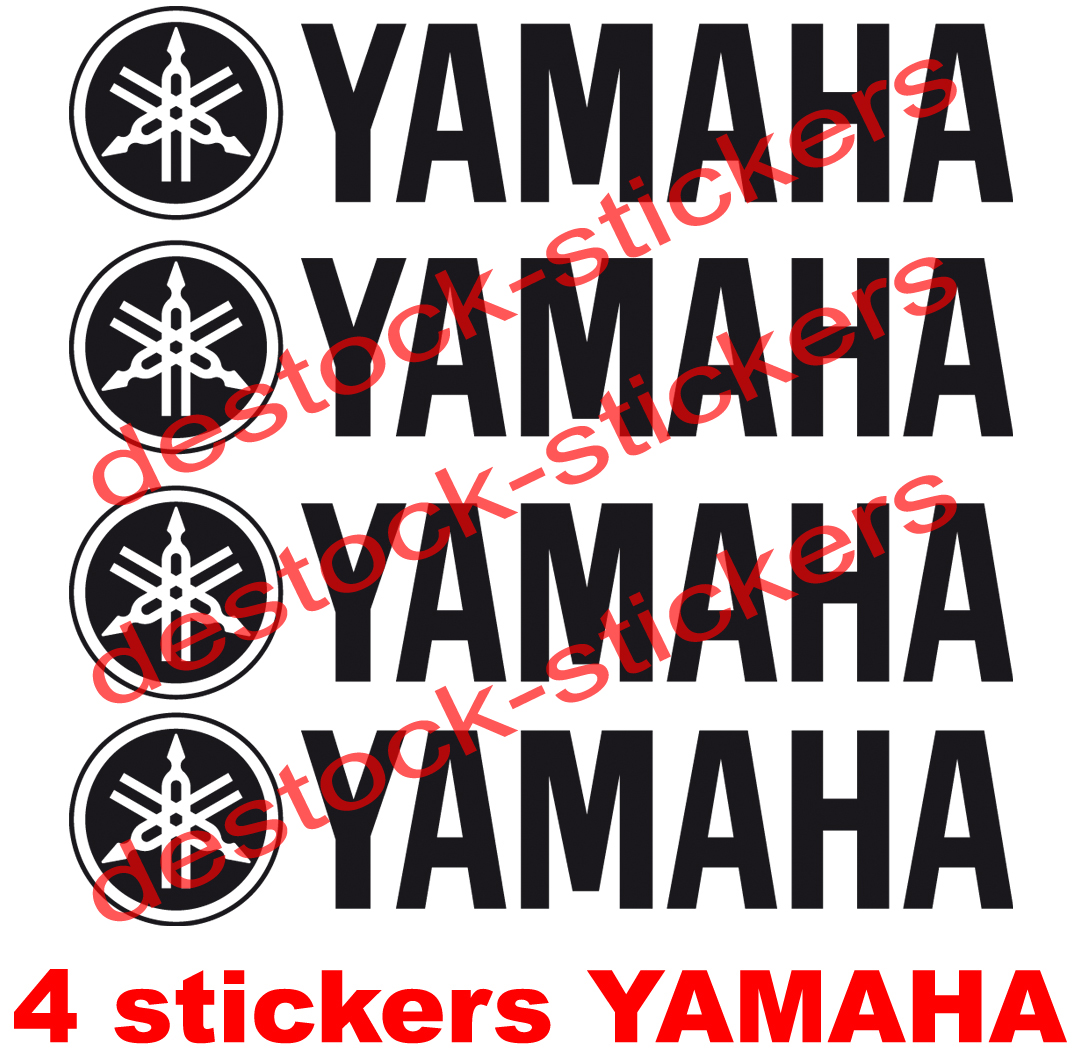 Stickers moto Yamaha Lot de 4
