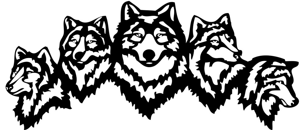 Les stickers Tête de loup