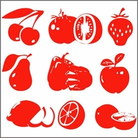 Stickers Cuisine 9 fruits et légumes