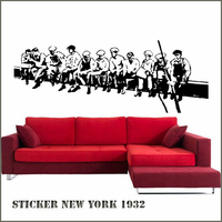 Sticker New York Construction building  Ouvriers sur la poutre 1932