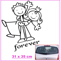 Stickers MARIAGE couple Forever 35 cm