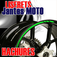 Stickers LISERETS MOTO HACHURES TUNING JANTES