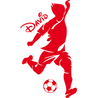 stickers footballeur personnalisé