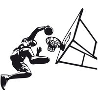 stickers basketteur et panier