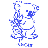 Stickers autocollant KOALA Personnalisé