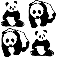 Stickers 4 pandas