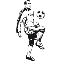 Sticker foot Zidane ref 03