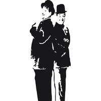 Stickers Laurel et Hardy