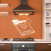 Stickers plaque de chocolat