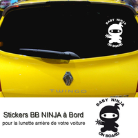 Stickers bébé à bord Ninja