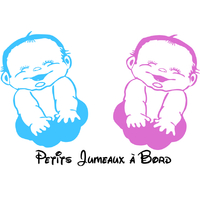 Stickers bébé Jumeaux à bord