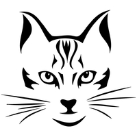 Stickers tête de chat