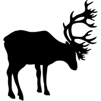 Stickers silhouette cerf 2