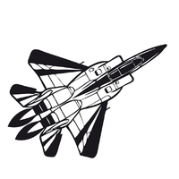 Stickers avion de chasse