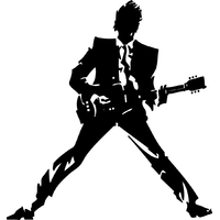 Stickers musique rock Rockeur 02