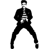 Stickers Elvis Presley ref 07