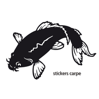 Stickers autocollant Pêche Carpe 02