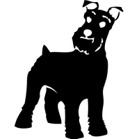 Stickers autocollant chien Schnauzer