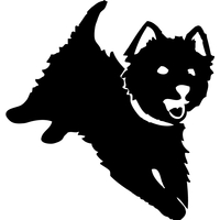 Stickers autocollant chien Westie