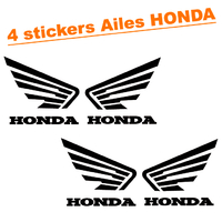 4 Stickers autocollant AILES HONDA
