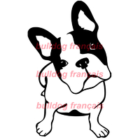 Stickers autocollant chien Bulldog Francais