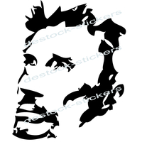 stickers Johnny Hallyday Portrait caricature