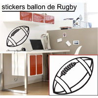 Stickers ballon de rugby