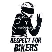 Stickers moto Motard Respect for bikers